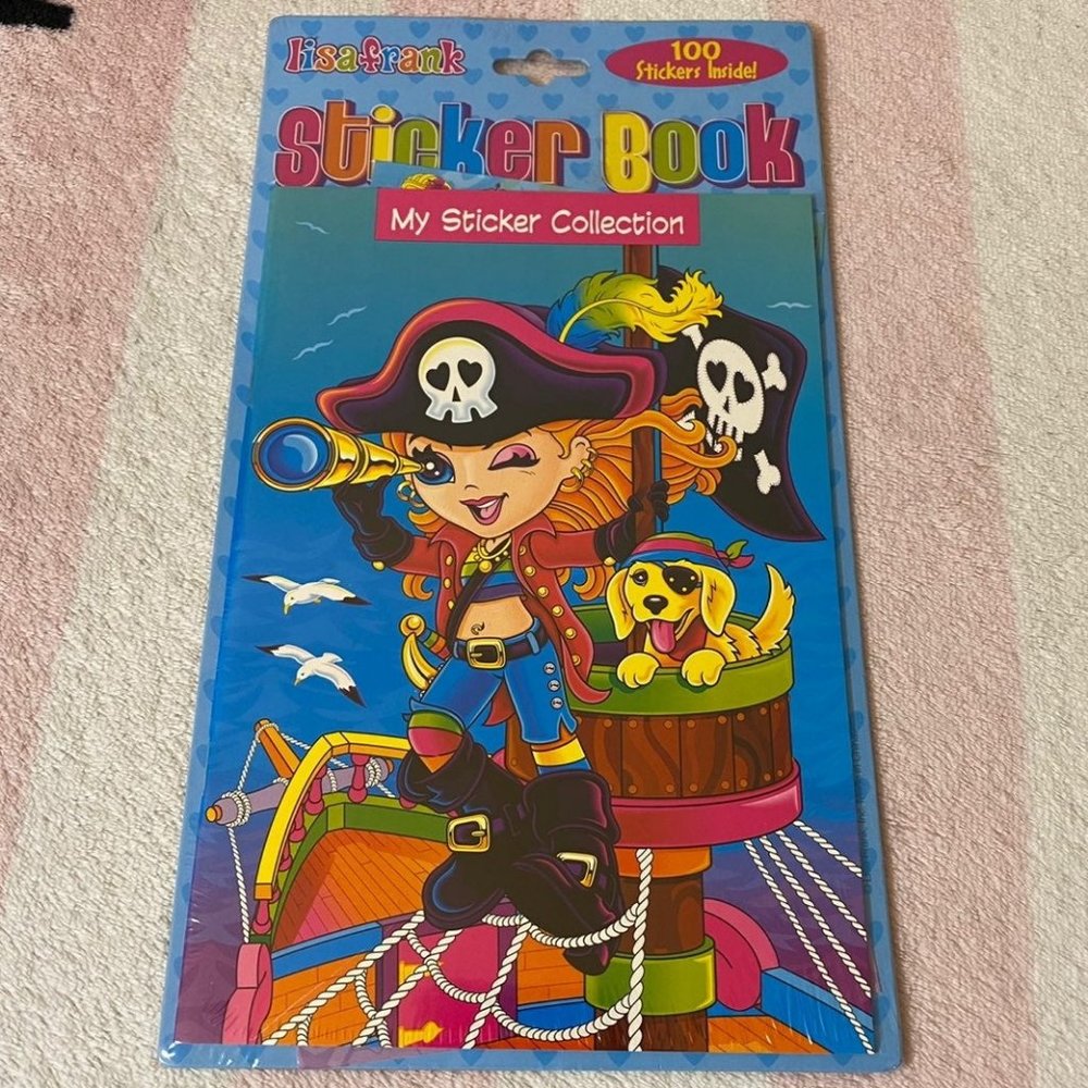 Lisa Frank Tempest Pirate Sticker Book & Stickers